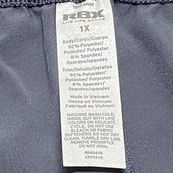 RBX Women's Activewear Pants 1X Lightweight Commute Travel Work Dark Grey NWT - Picture 8 of 11